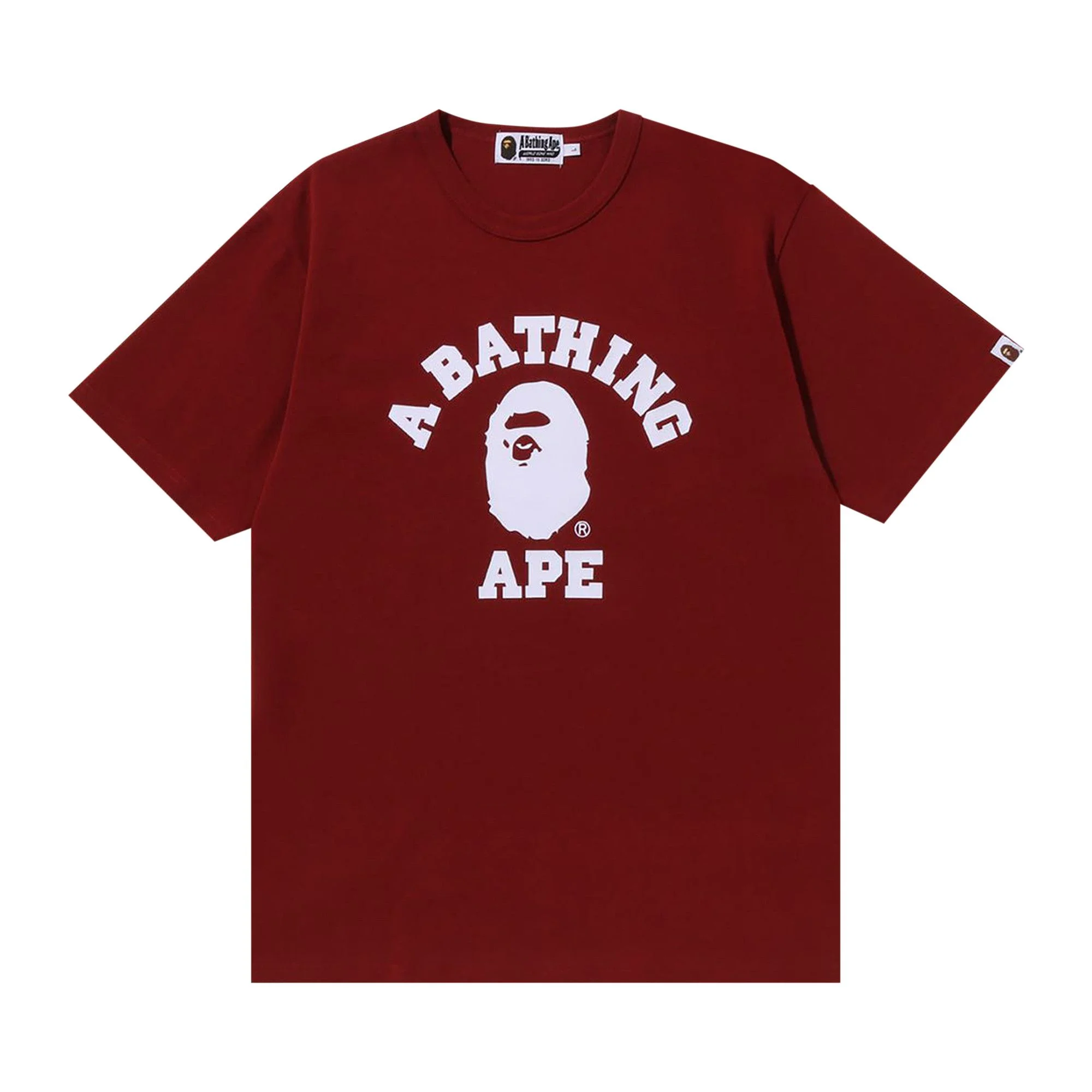 BAPE College Heavy Weight Tee 'Red' - 1
