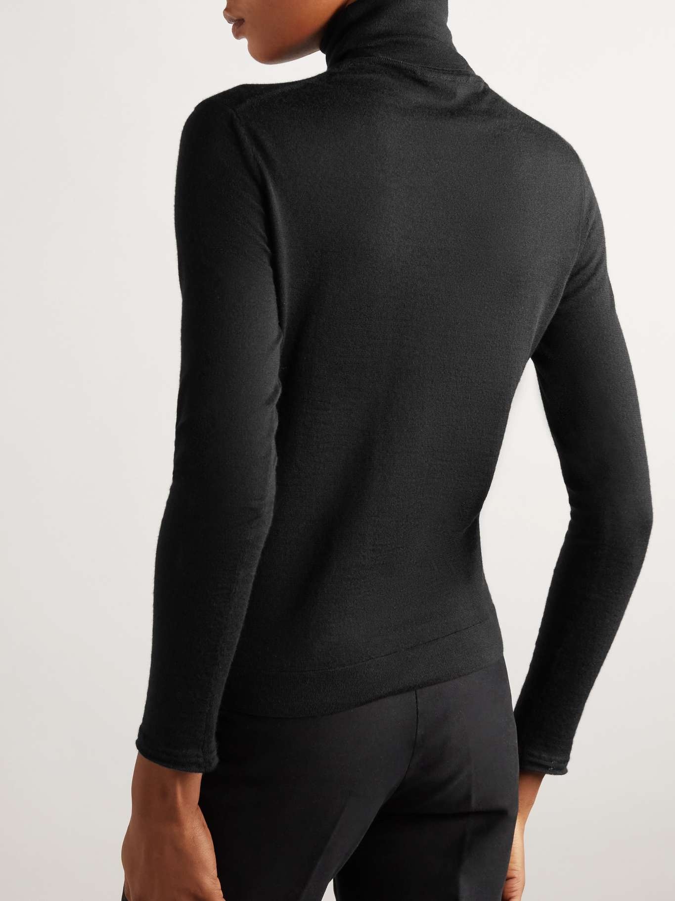 Cashmere and silk-blend turtleneck sweater - 4