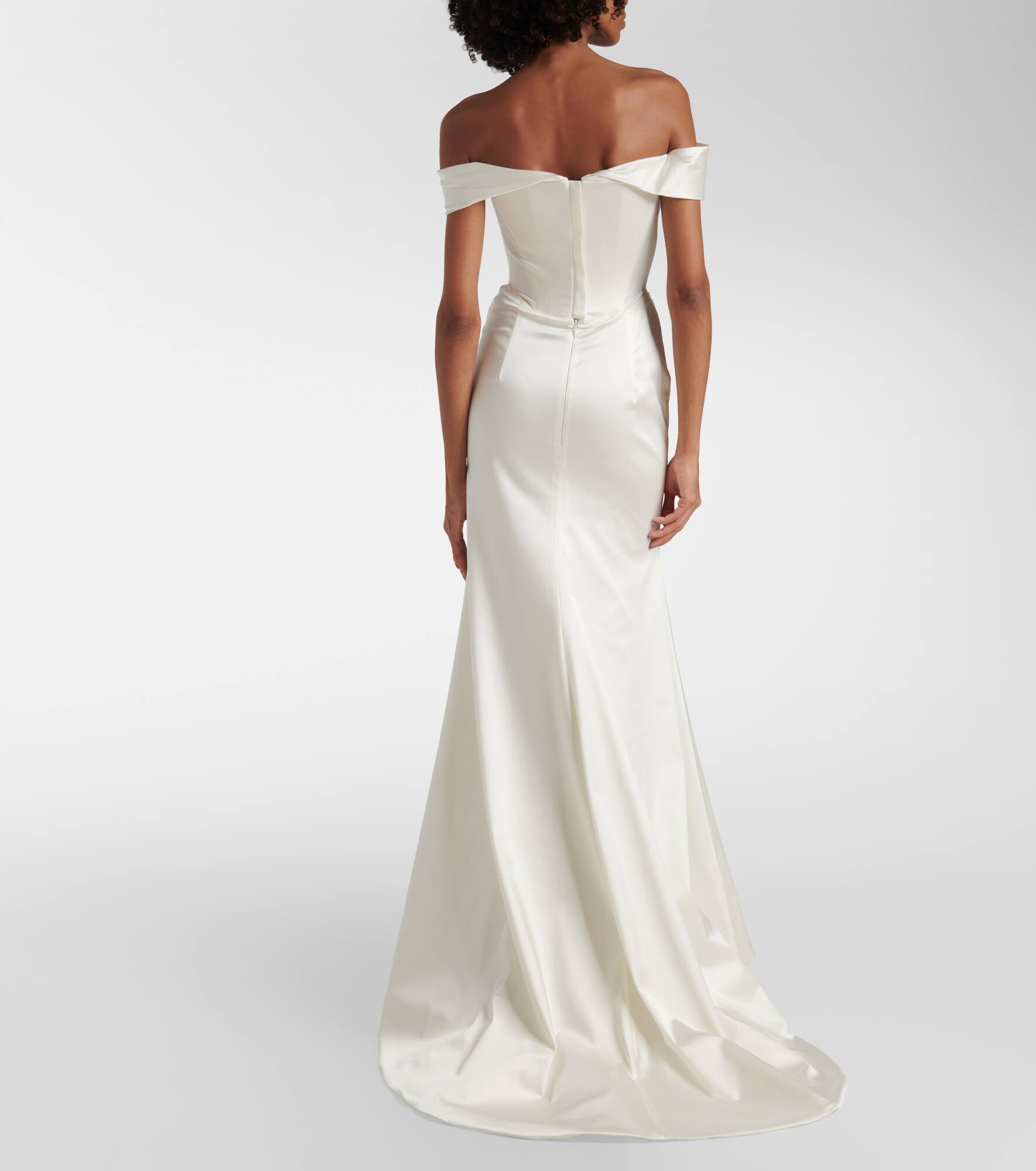 Bridal Nova Cora crêpe satin gown - 3