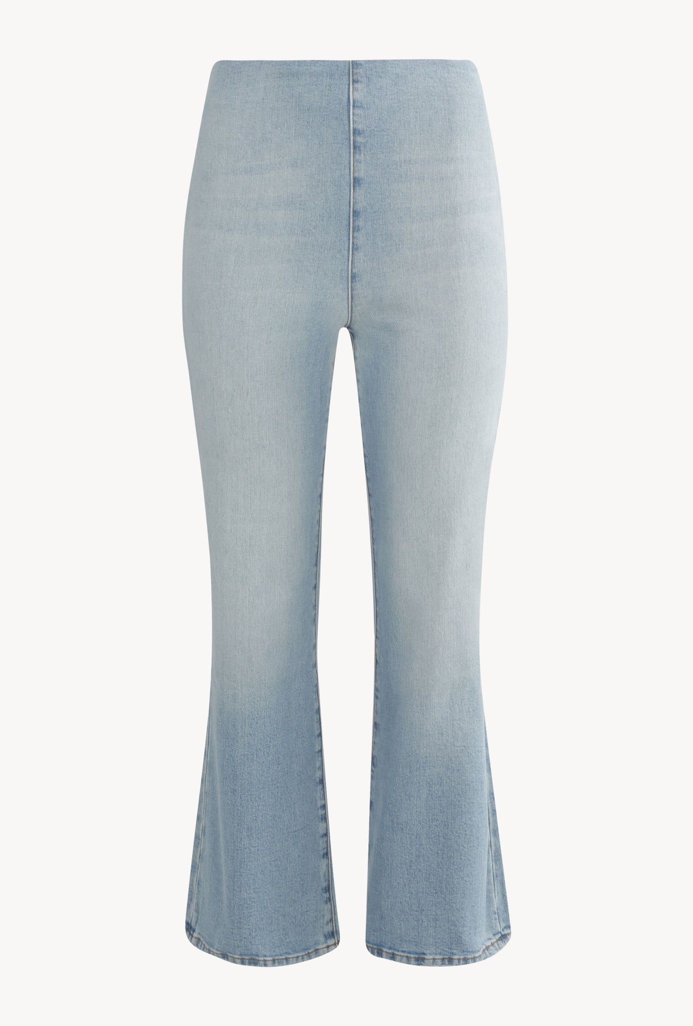 FRANCOISE CROP FLARE DENIM LEGGINGS - 5