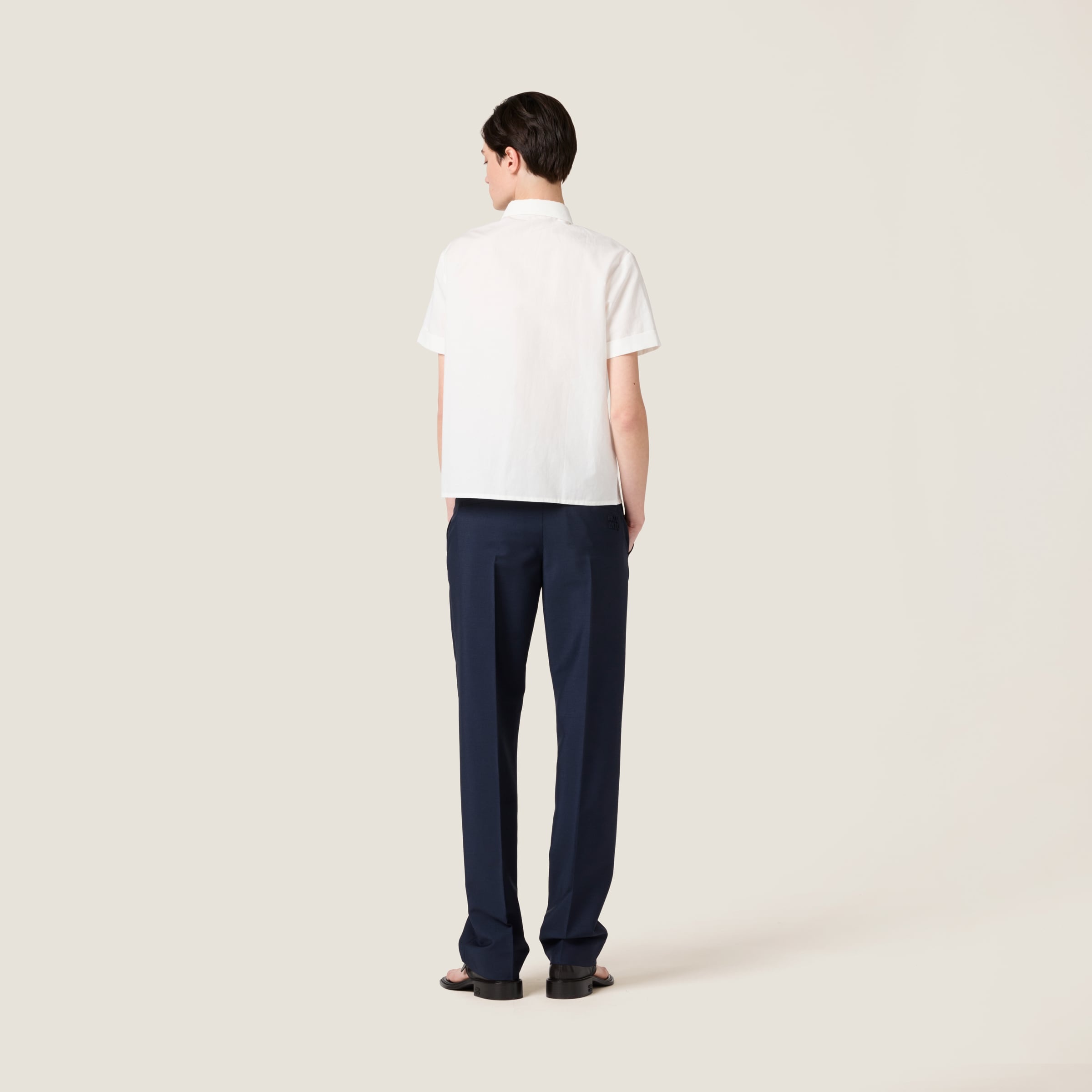 Slubbed poplin shirt - 3