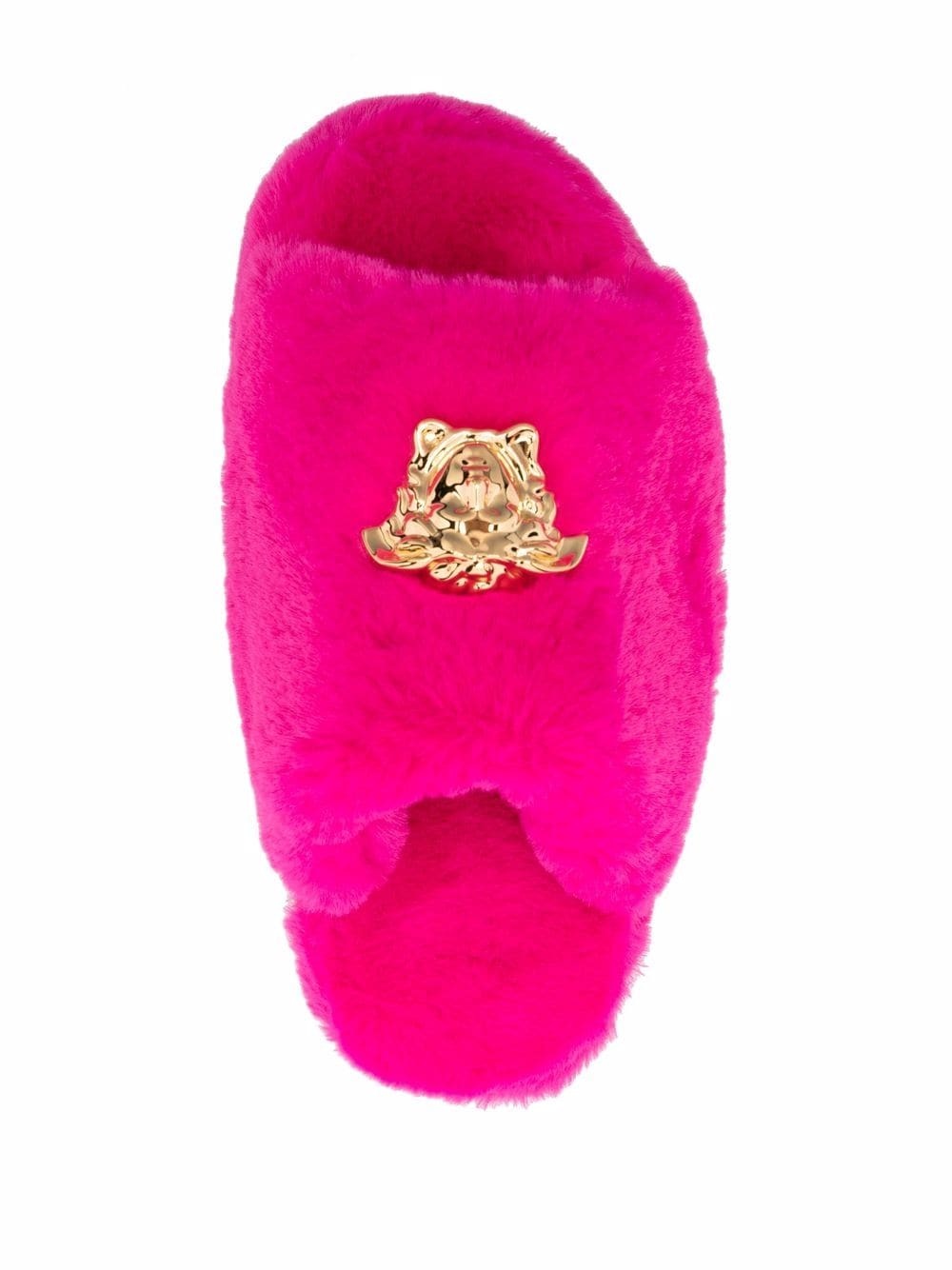 Medusa Head faux-fur slides - 4