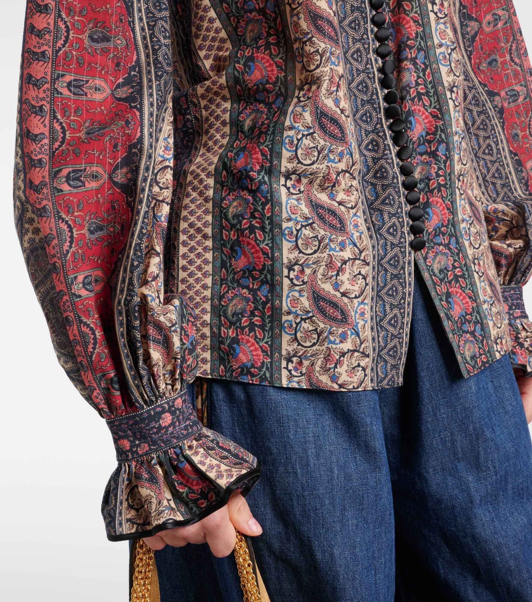 Paisley cotton mousseline blouse - 5