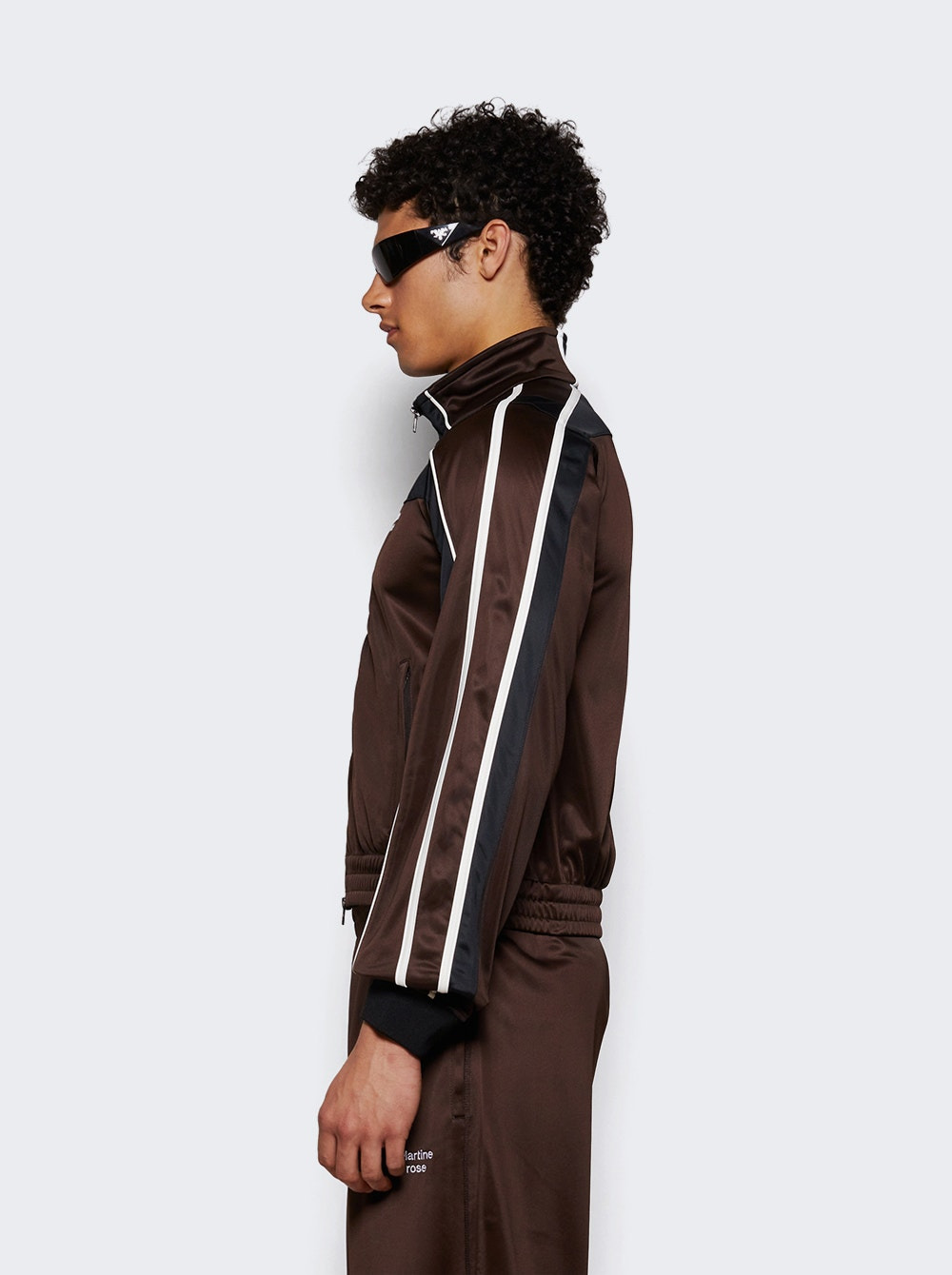 Shrunken Track Jacket Brown - 3