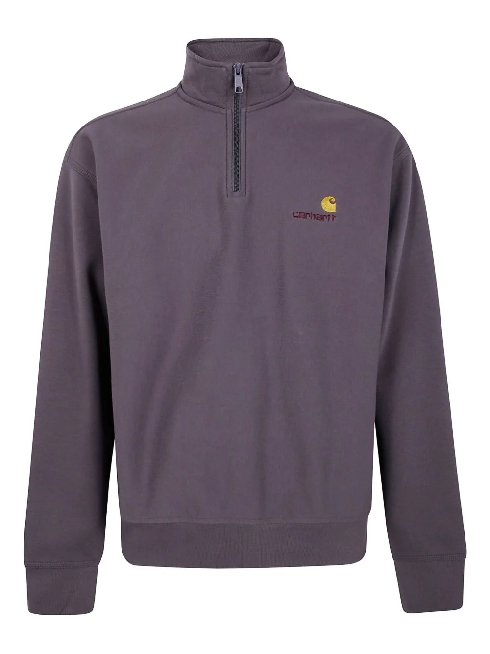 Half Zip American Script embroidered sweatshirt - 1