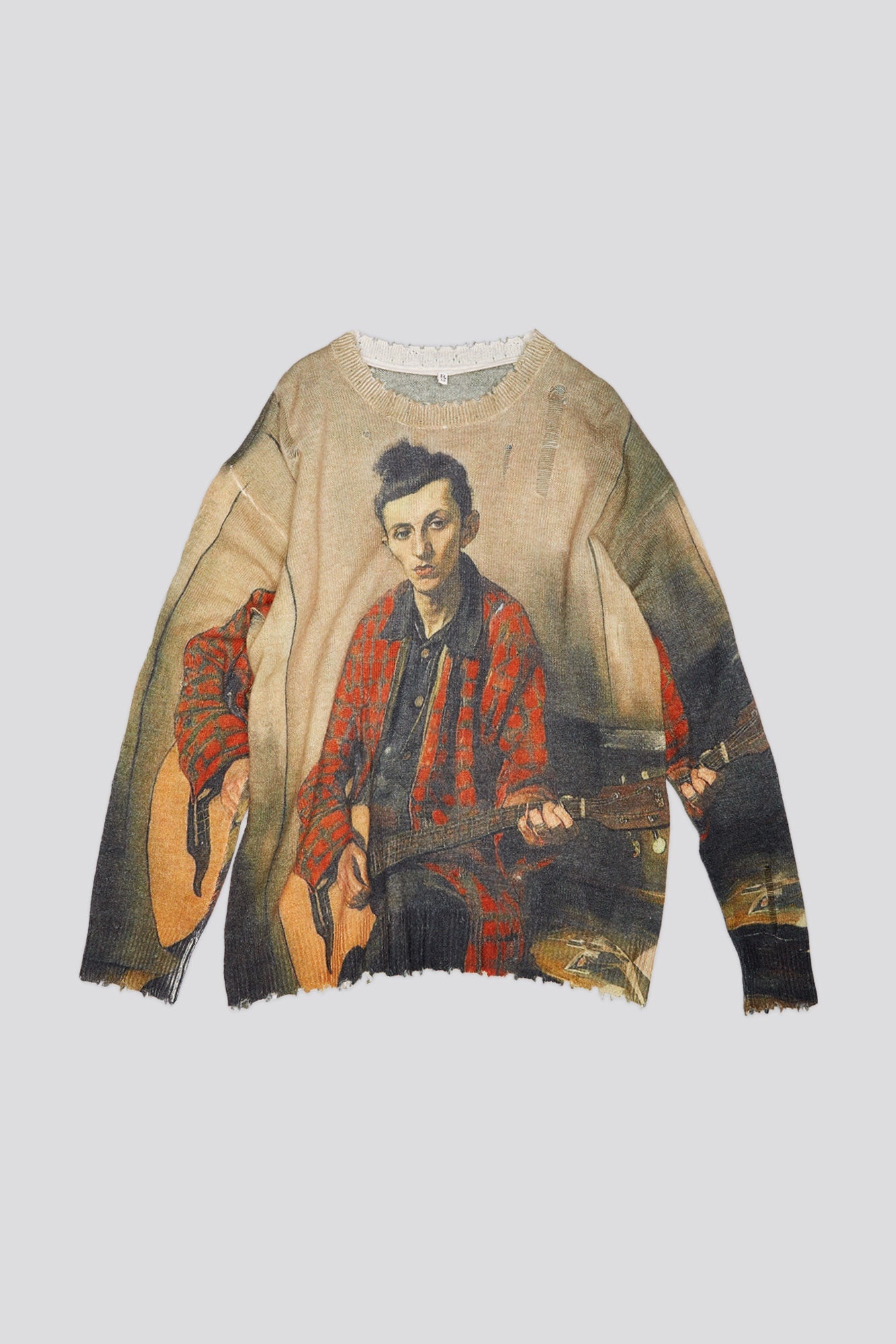 PRINTED BOYFRIEND SWEATER - MULTICOLOR - R13 - 1