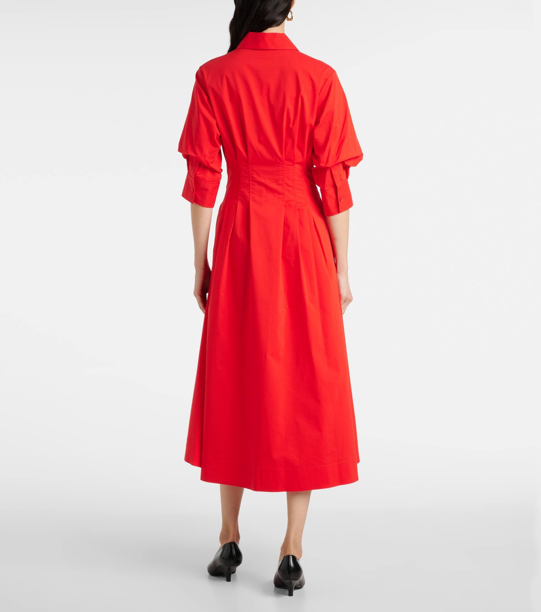 Jazz cotton-blend midi dress - 3