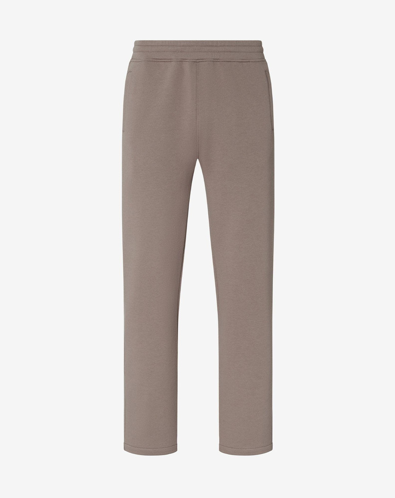 Beige fleece joggers 1