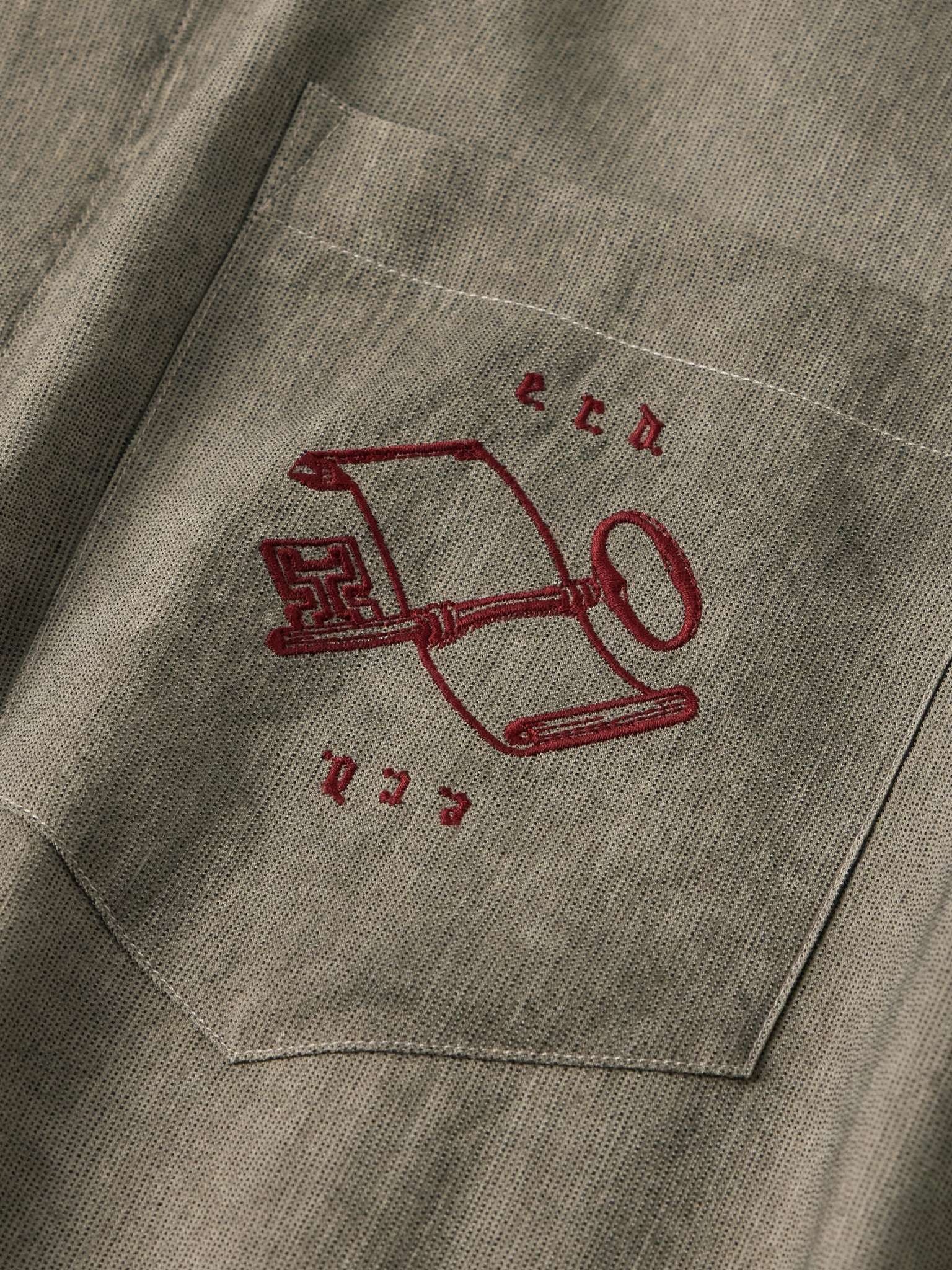 Artist Embroidered Woven Shirt - 4
