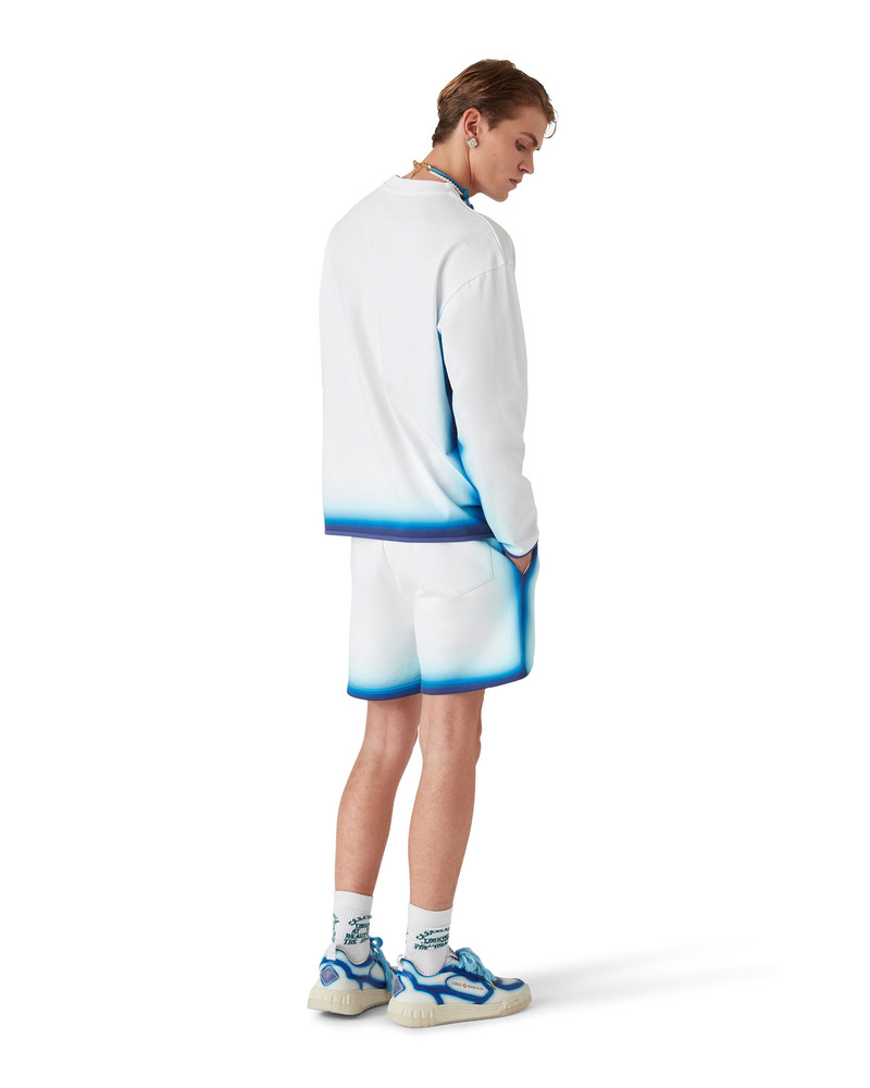 Blue Fade Long Sleeve T-Shirt | Casablanca Paris 3