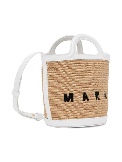 Marni Beige & White Mini Tropicalia Bucket Bag outlook