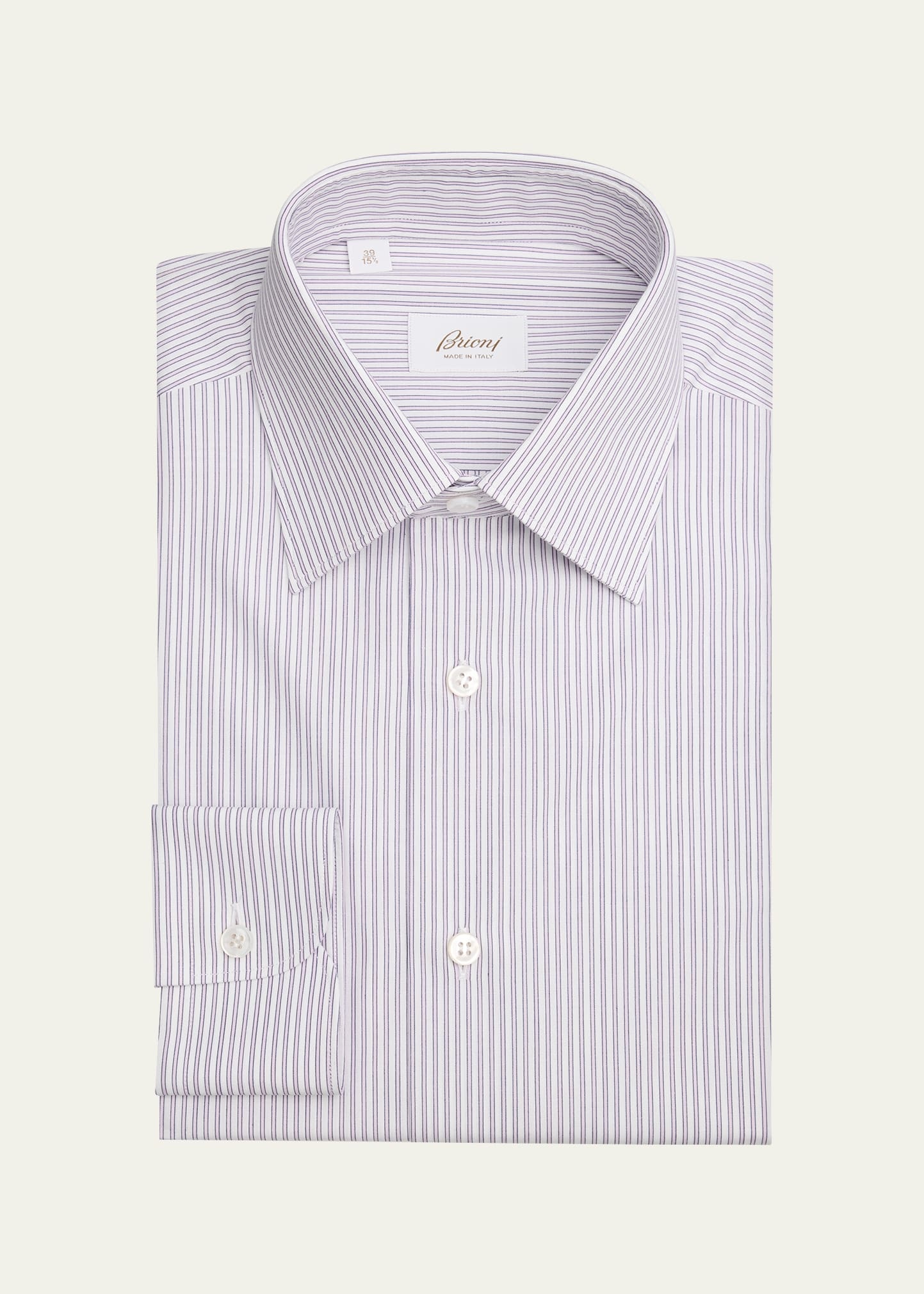 Men's Cotton Pinstripe Dress Shirt - 1