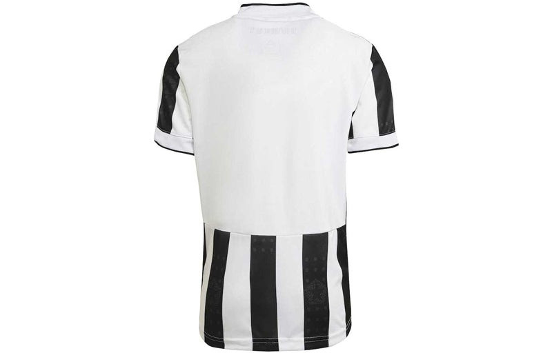 adidas Men's adidas Juventus AU Player Edition 21-22 Season Home Soccer/Football Short Sleeve Black White T outlook