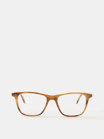 Garrett Leight Hayes D-frame acetate glasses outlook