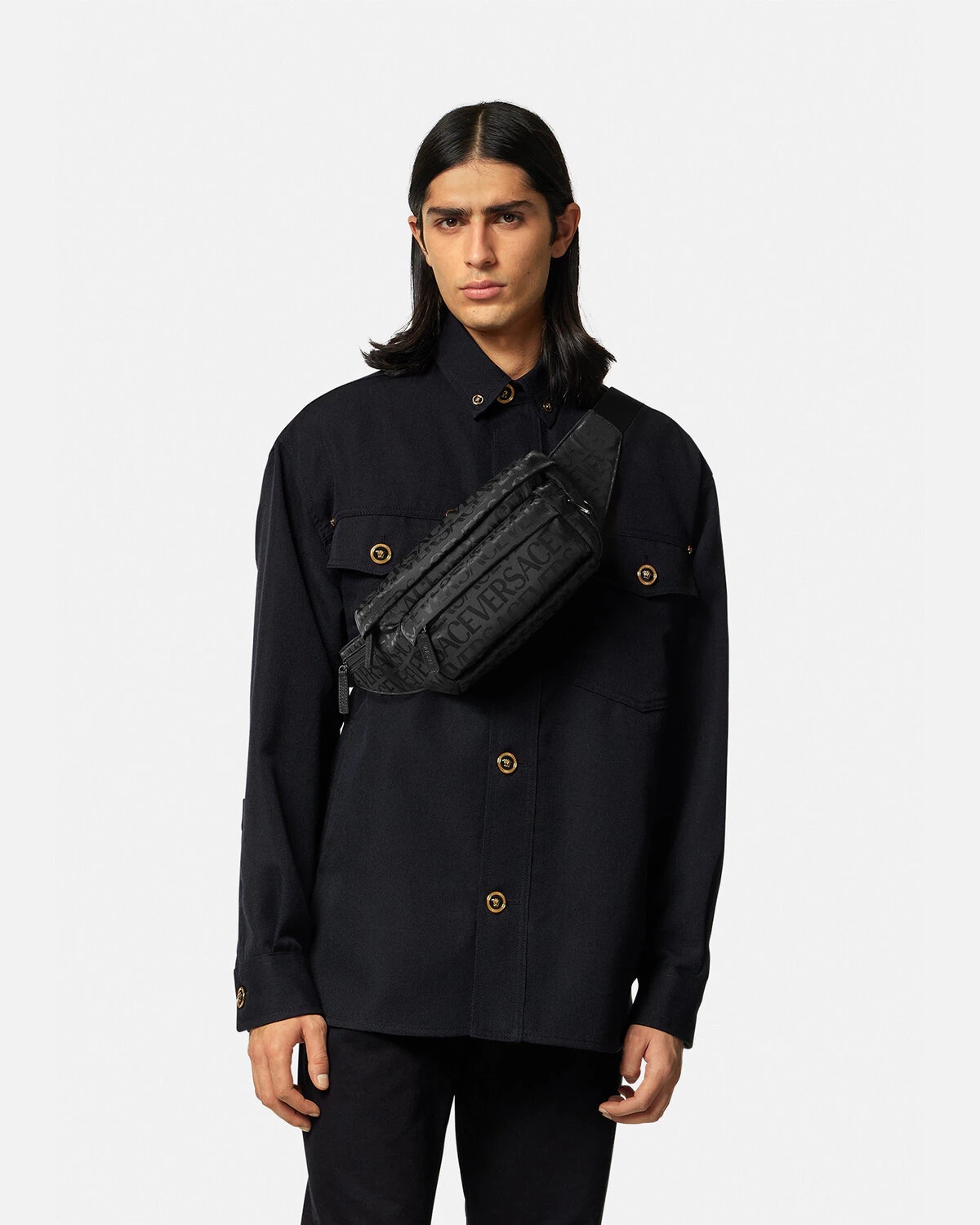 Versace Allover Neo Nylon Belt Bag - 6