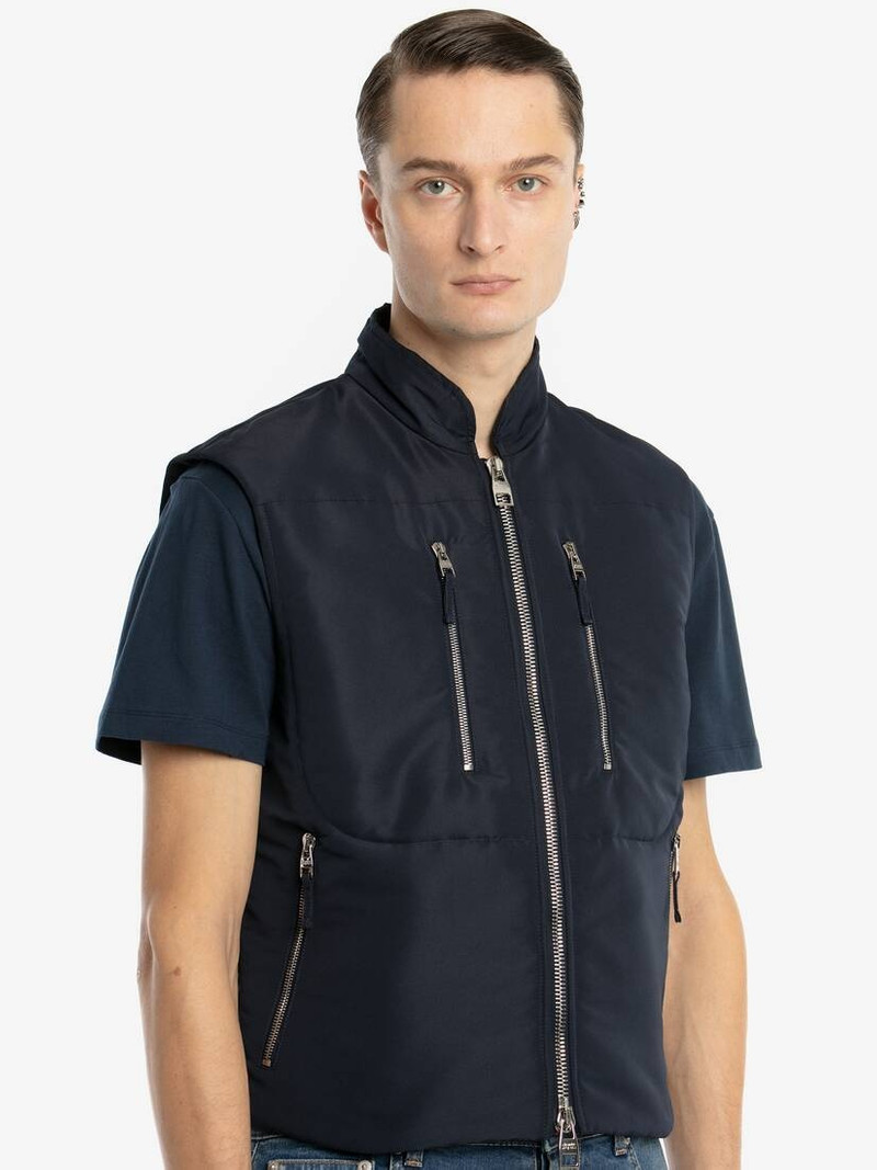 Padded Selvedge Gilet in Navy 5