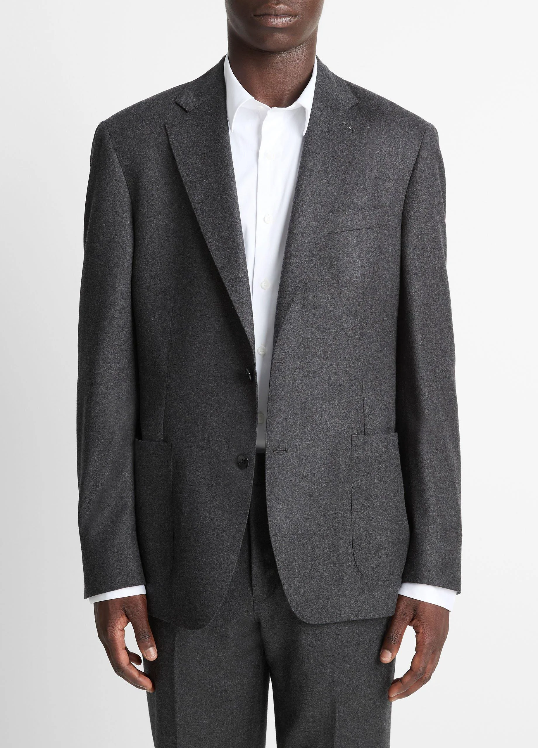 Wool-Silk Flannel Relaxed Sport Coat - 1