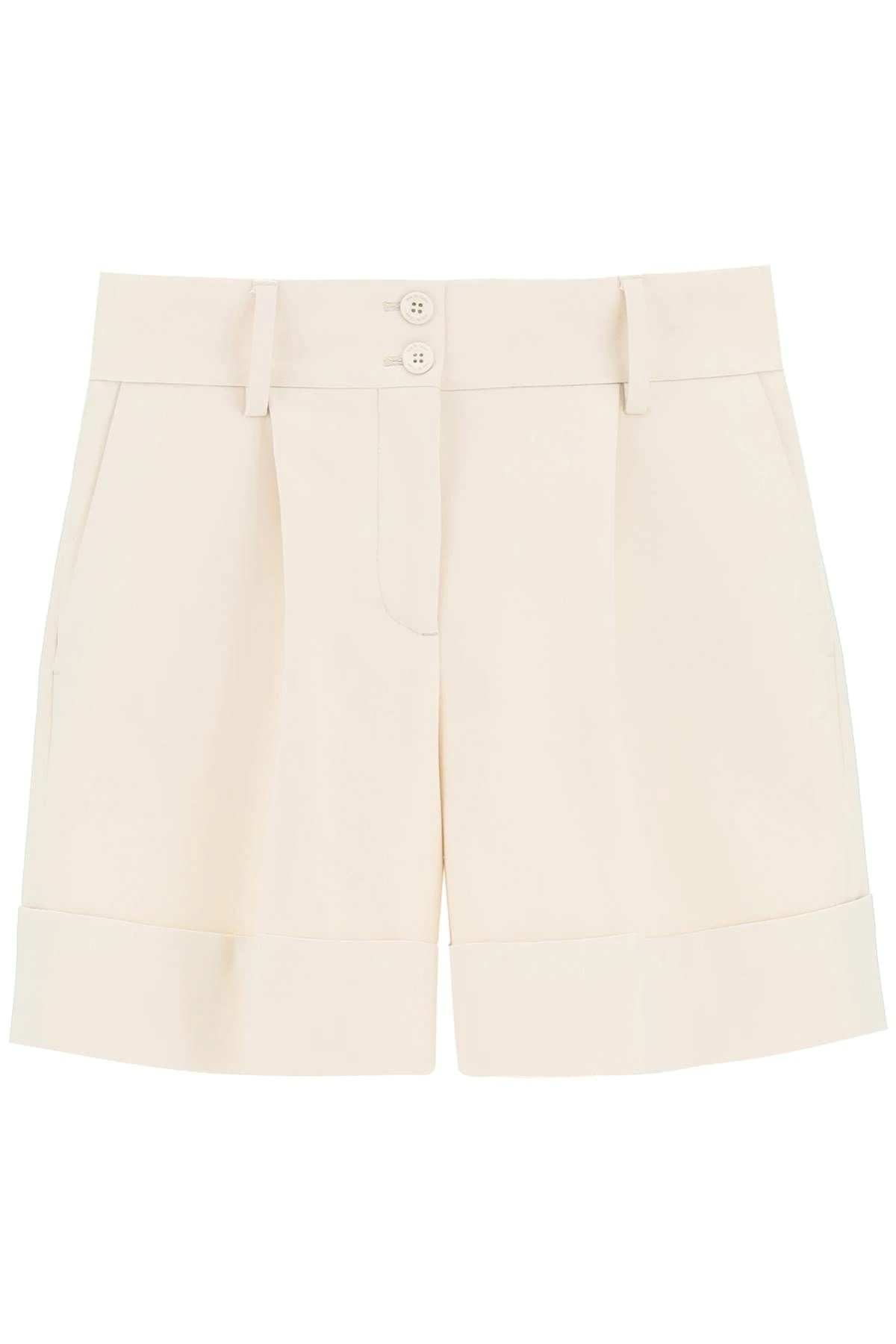 COTTON BLEND SHORTS - 1