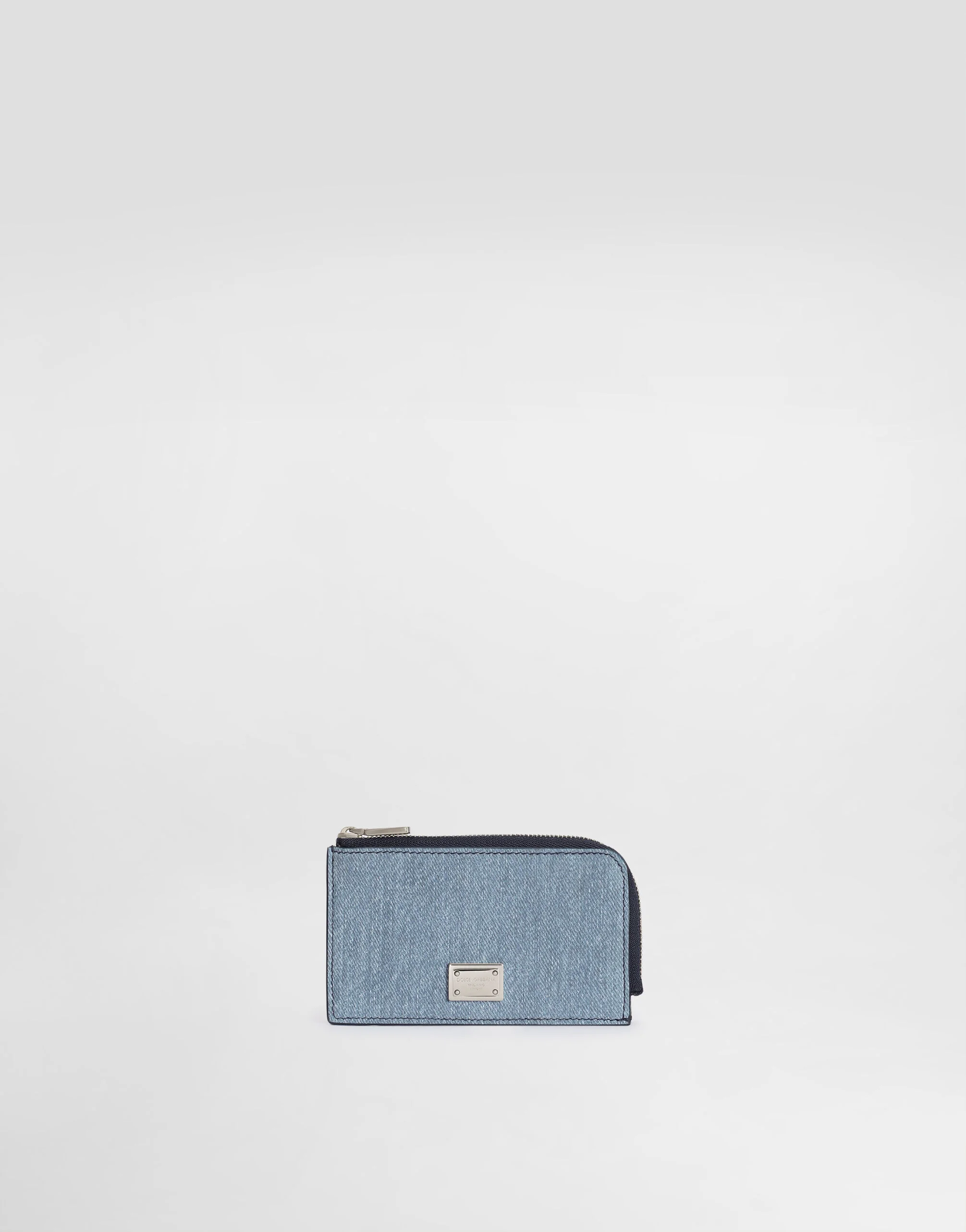 Nubuck denim card holder - 1