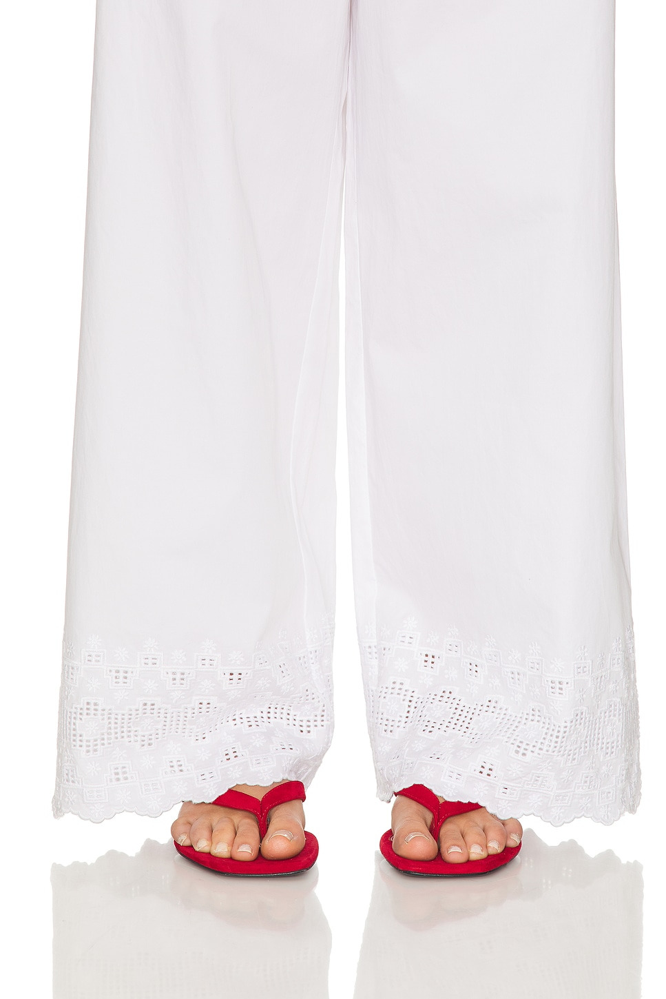 The Summer Pant With Vintage Swiss Embroidery - 6