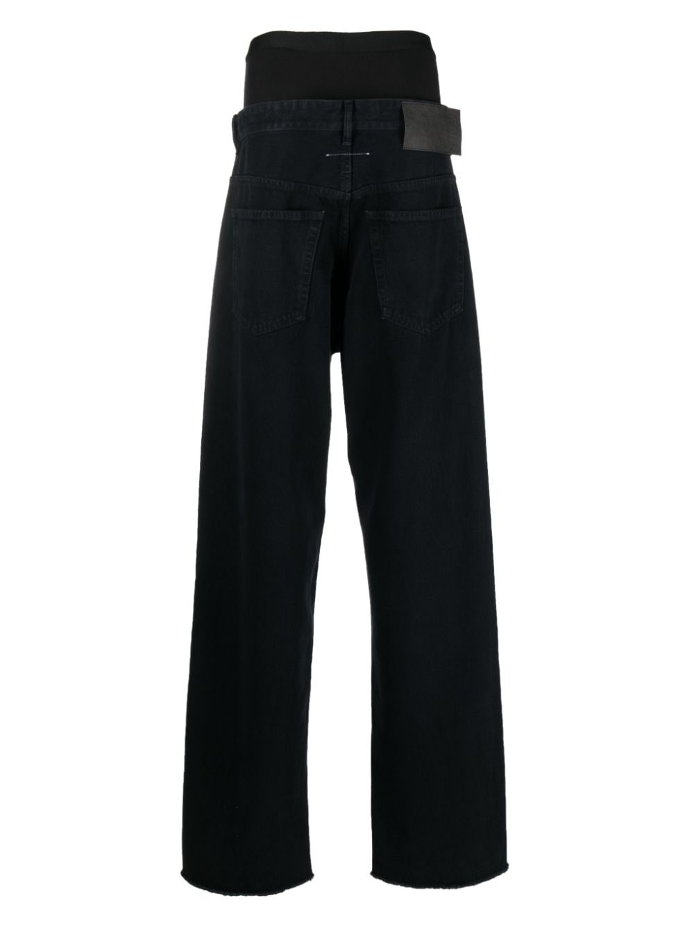 layered-effect straight-leg jeans - 2