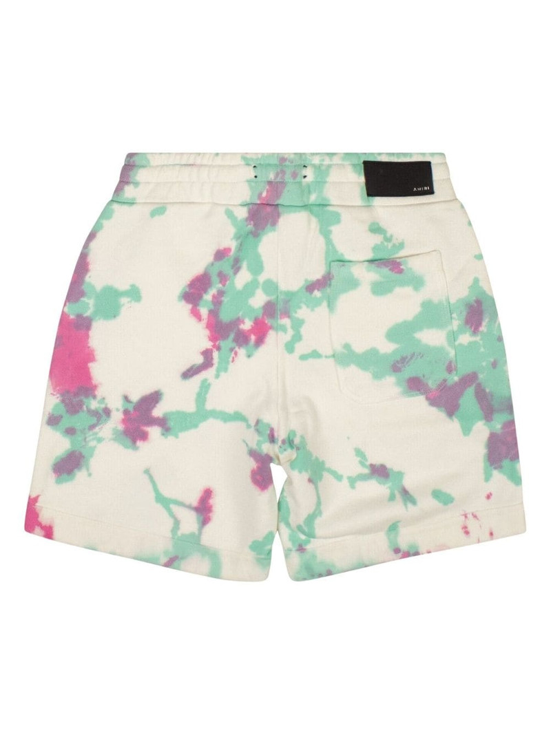 AMIRI tie dye-print cotton shorts outlook