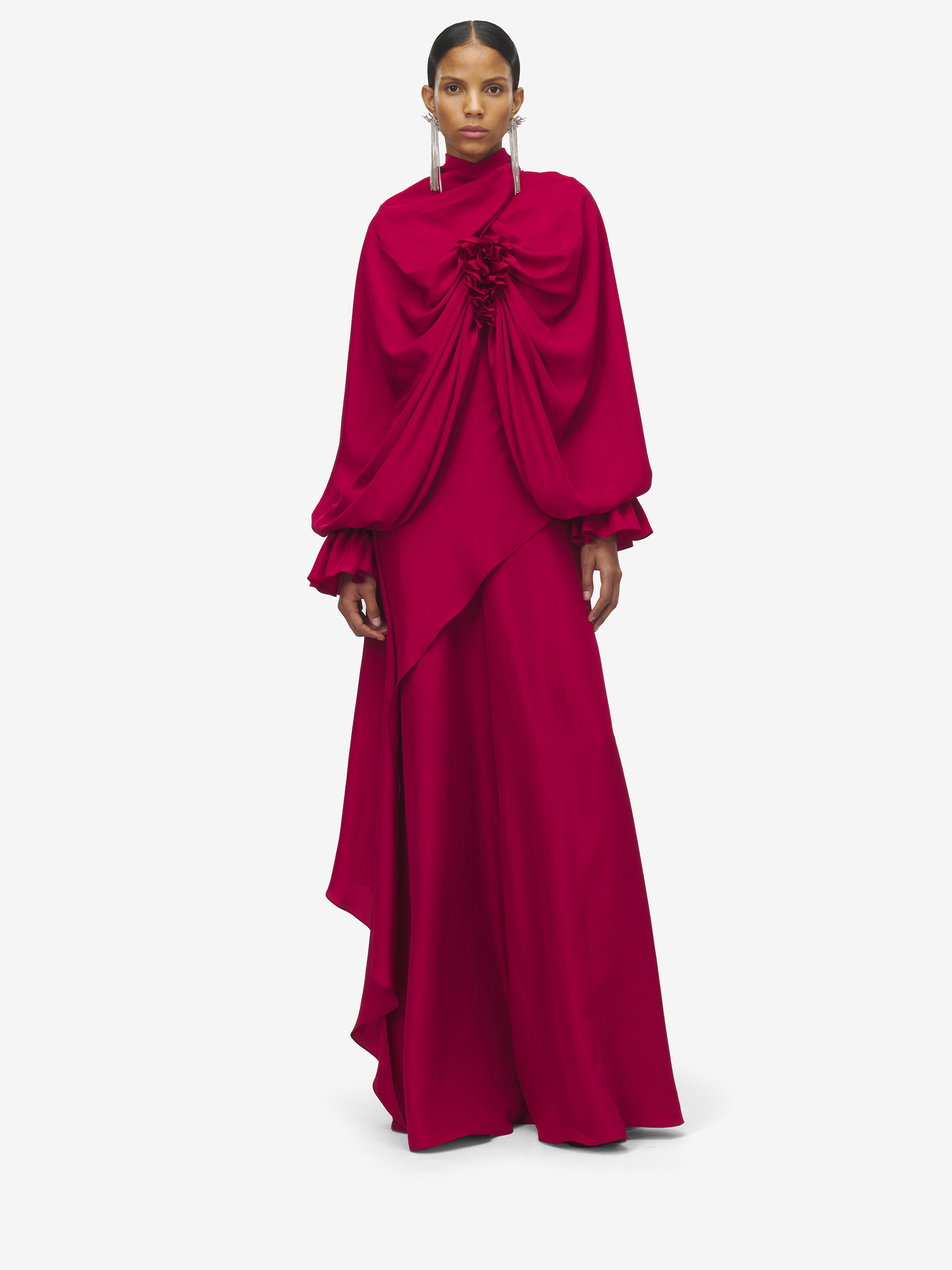 Draped Evening Dress - 2