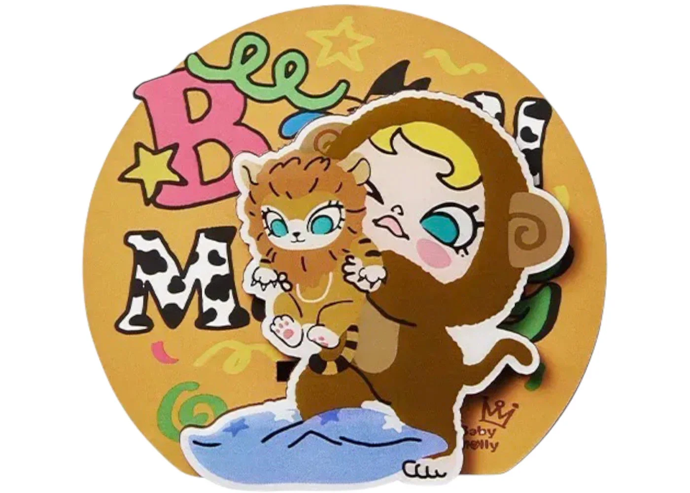 Pop Mart Baby Molly & Baby Tabby Series The New King (Secret Edition) Fridge Magnet - 1