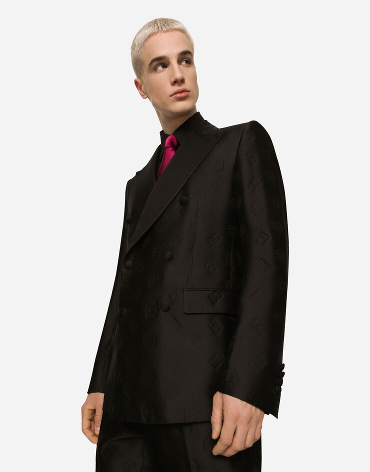 Double-breasted Sicilia-fit tuxedo suit with DG monogram - 4