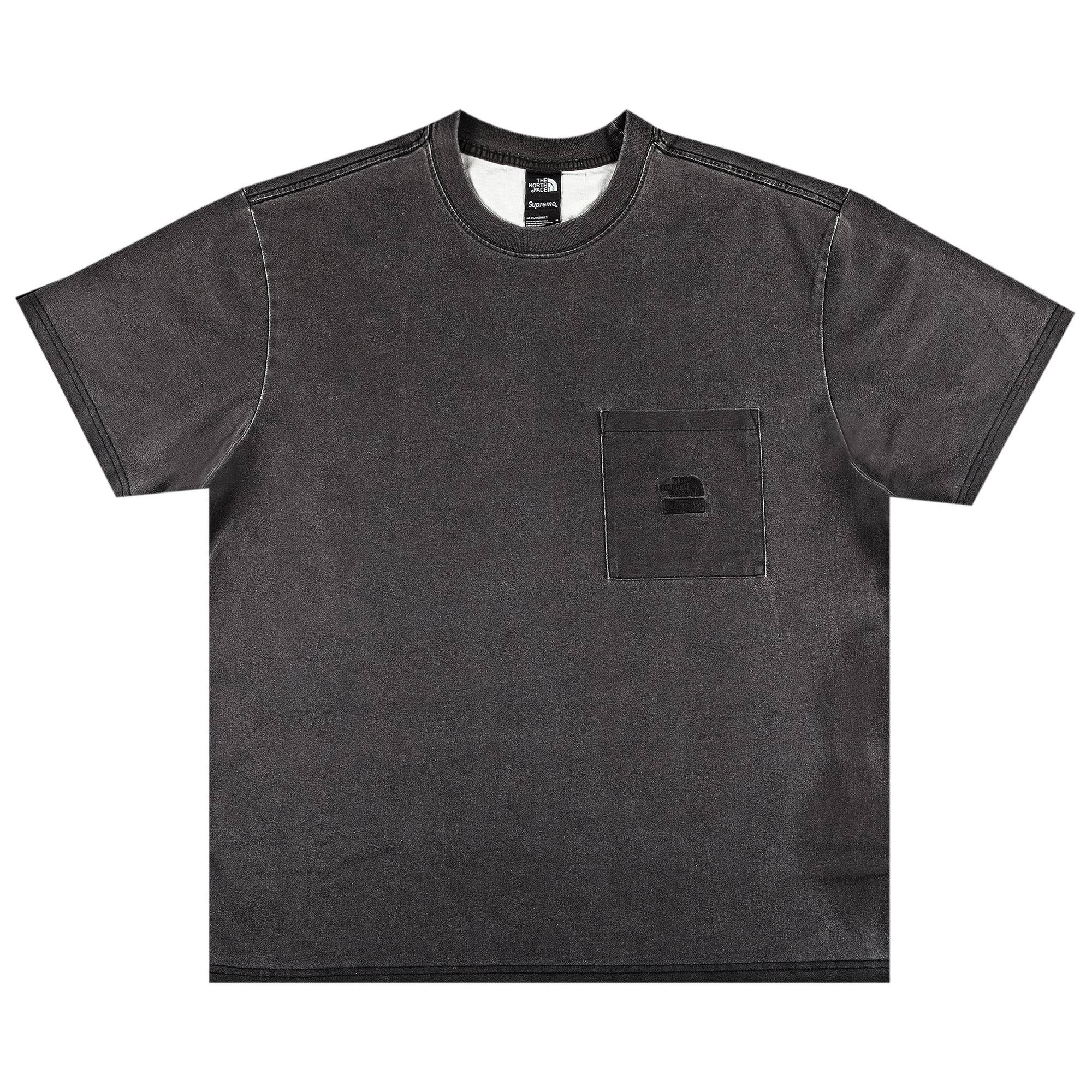 Supreme x The North Face Pigment Printed Pocket Tee 'Black' - 1