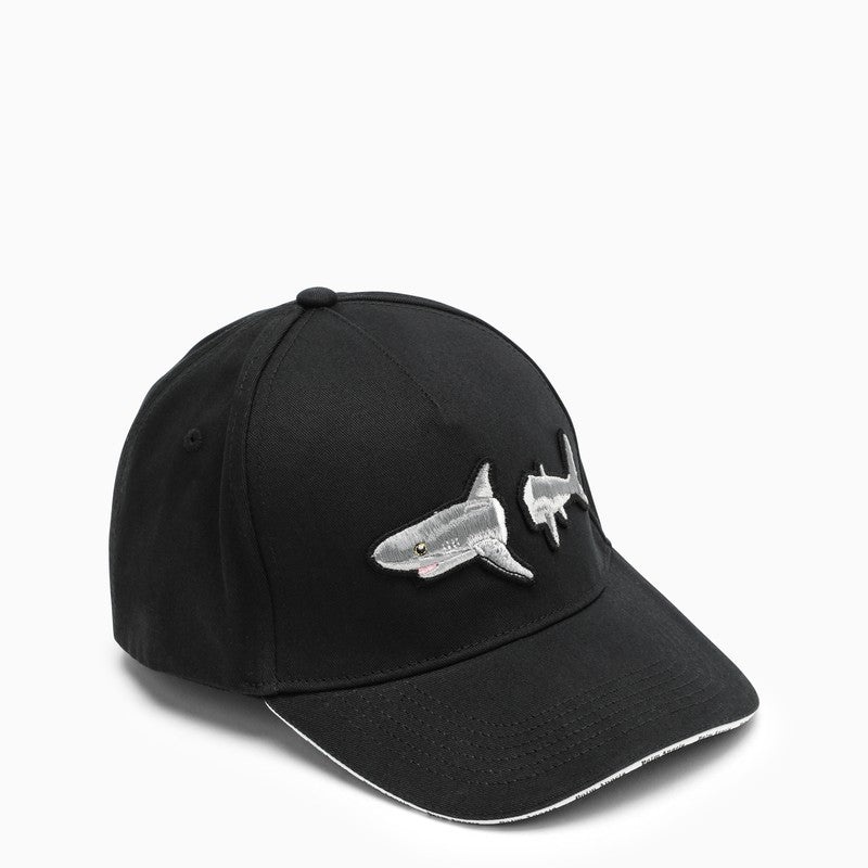 Palm Angels Black cotton Shark hat - 1