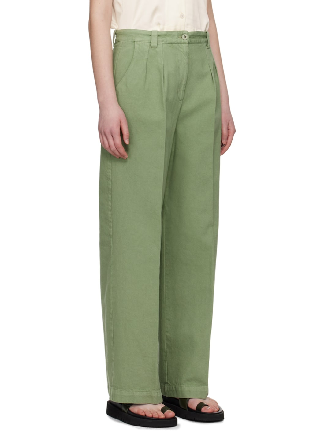 Khaki Tressie Trousers - 2