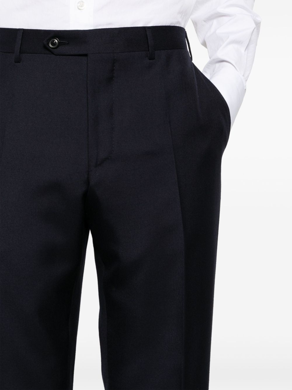 double-breasted cashmere-silk suit - 6