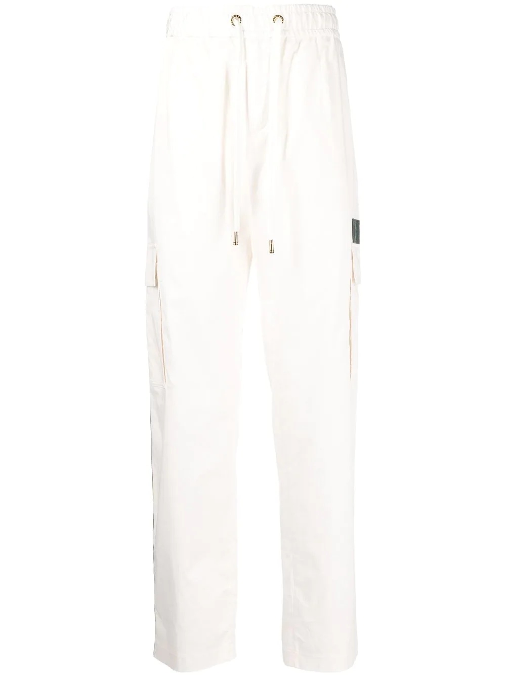 side-stripe cargo trousers - 1