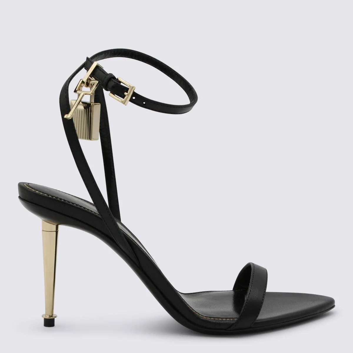 Tom Ford Black Leather Sandals - 1