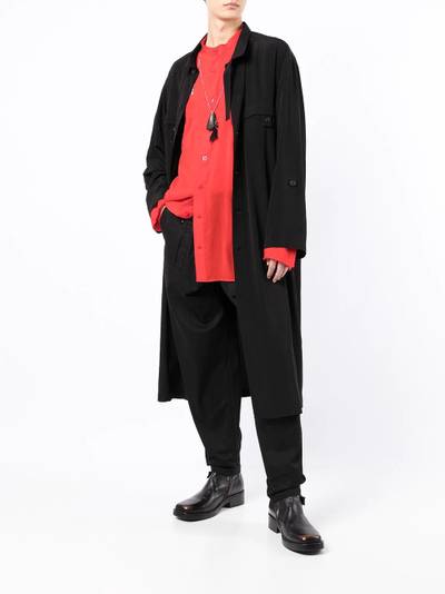 Yohji Yamamoto tapered-leg trousers outlook