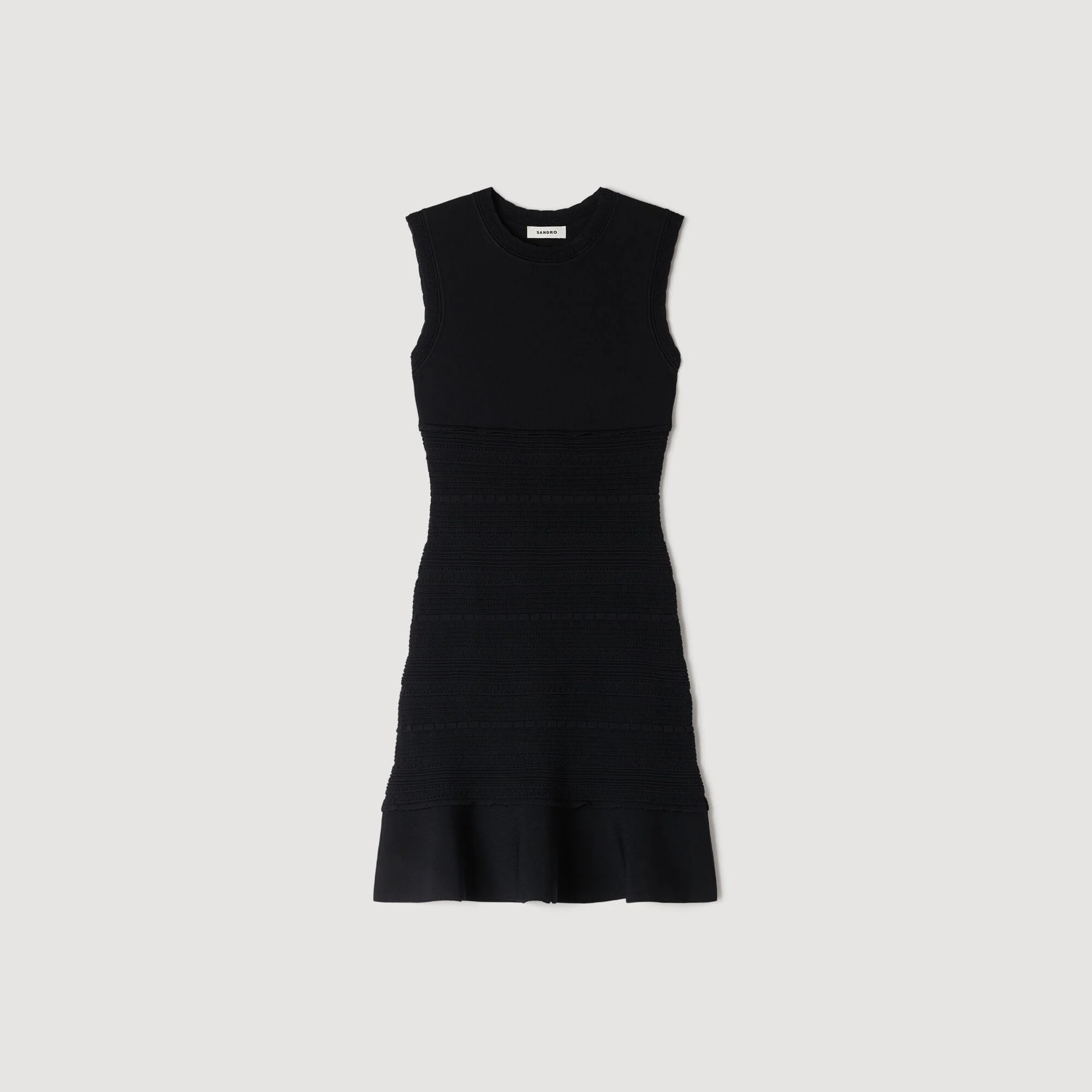 MINI FANCY KNIT DRESS - 1