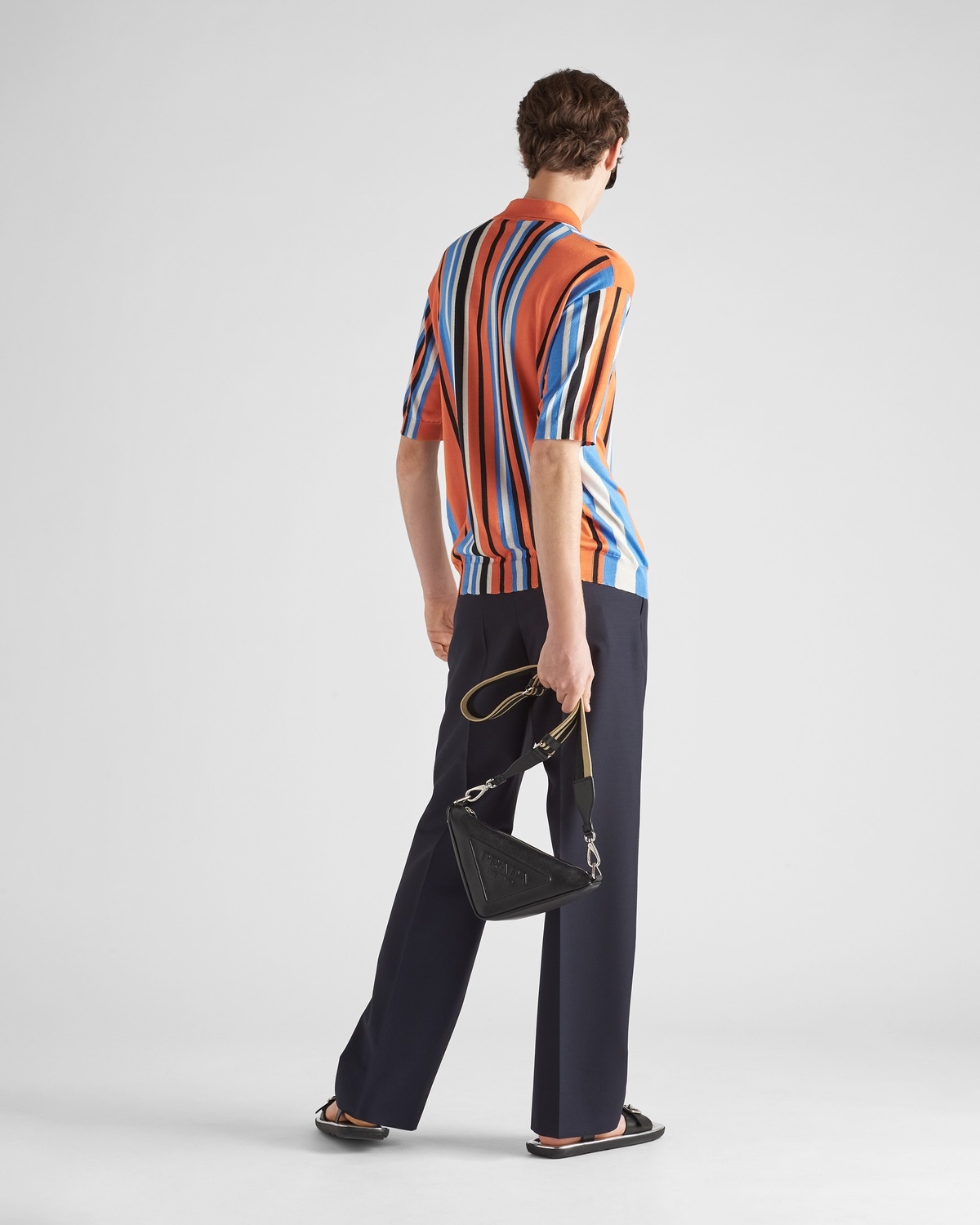 Silk jacquard polo shirt - 5