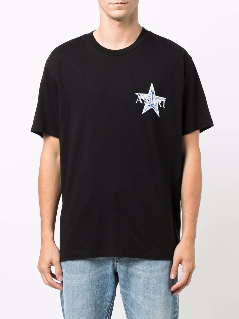 logo star print T-shirt - 3