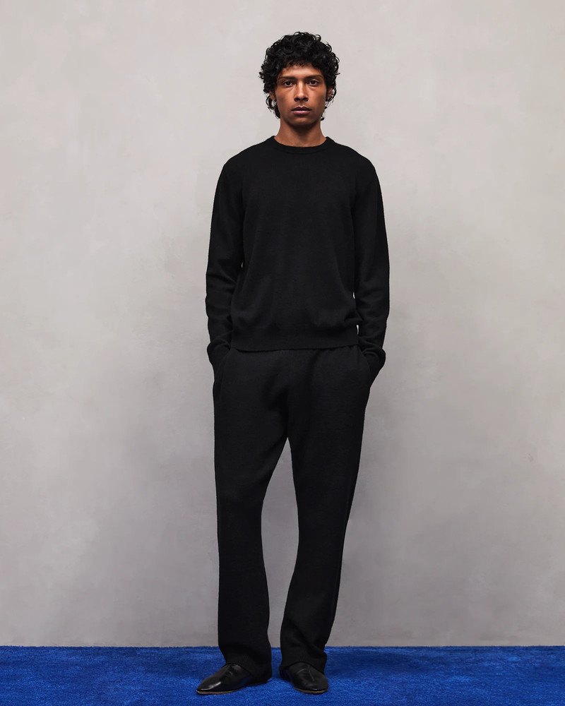 entire studios KNIT LOUNGE PANT BLACK outlook