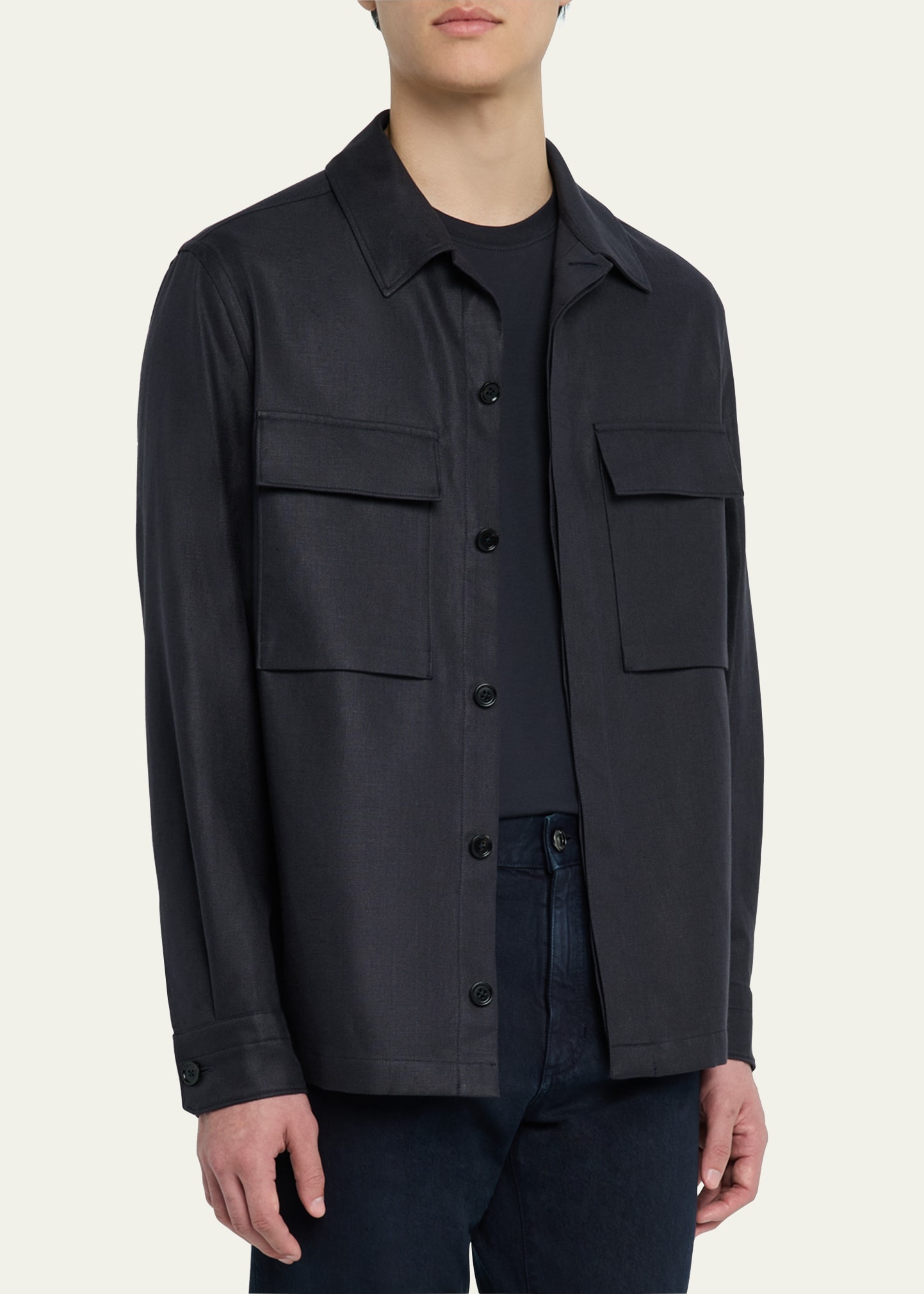 Men's Oasi Linen Overshirt - 4