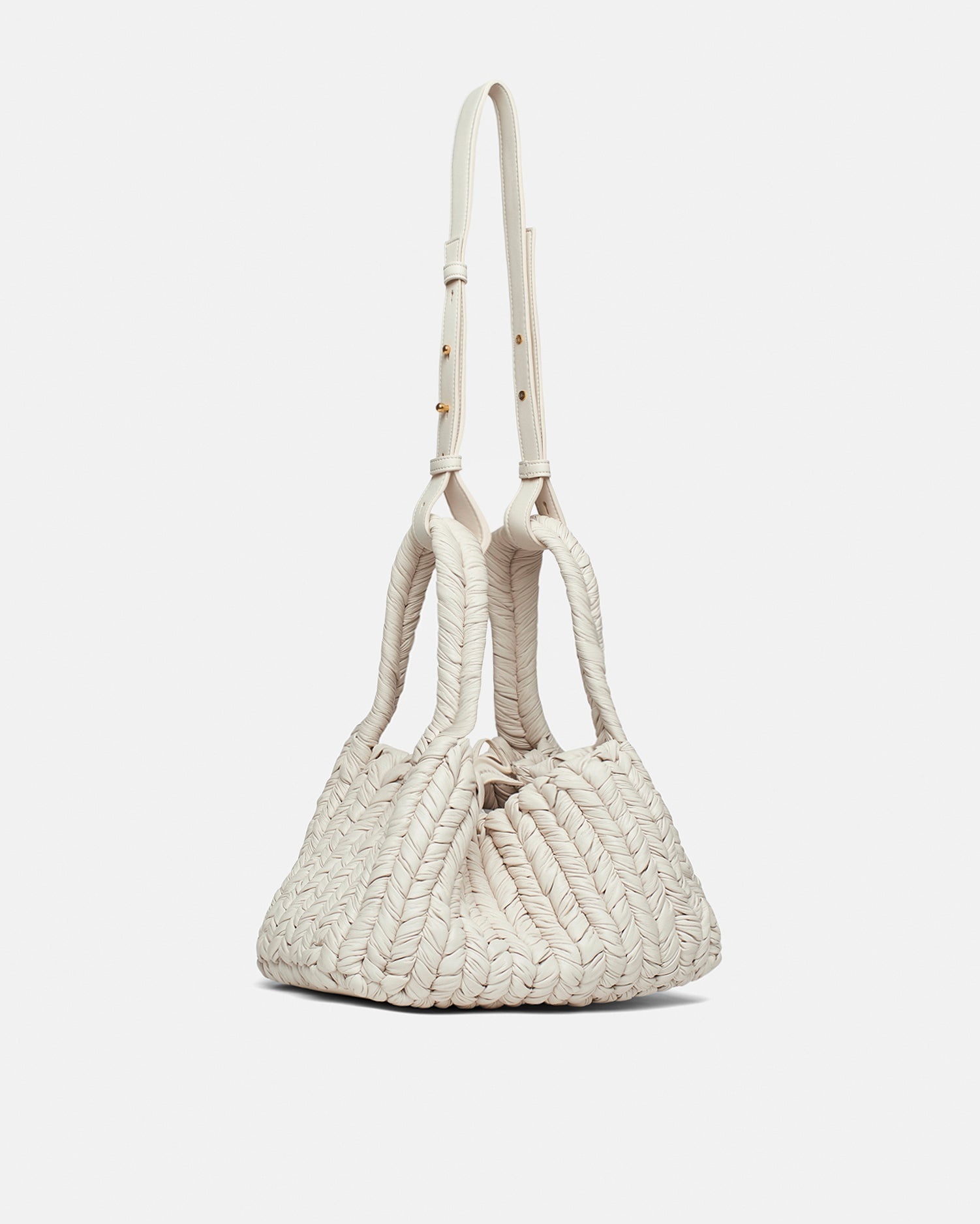 Okobor™ Alt-Leather Knit Bucket Bag - 3