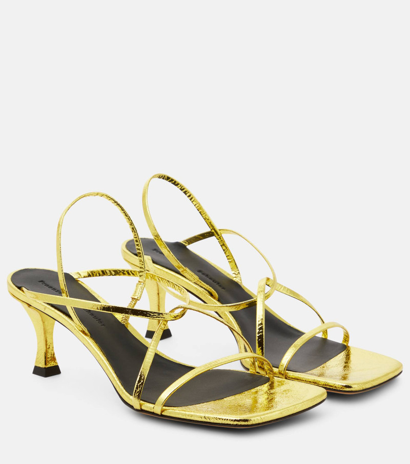 60 leather slingback sandals - 1