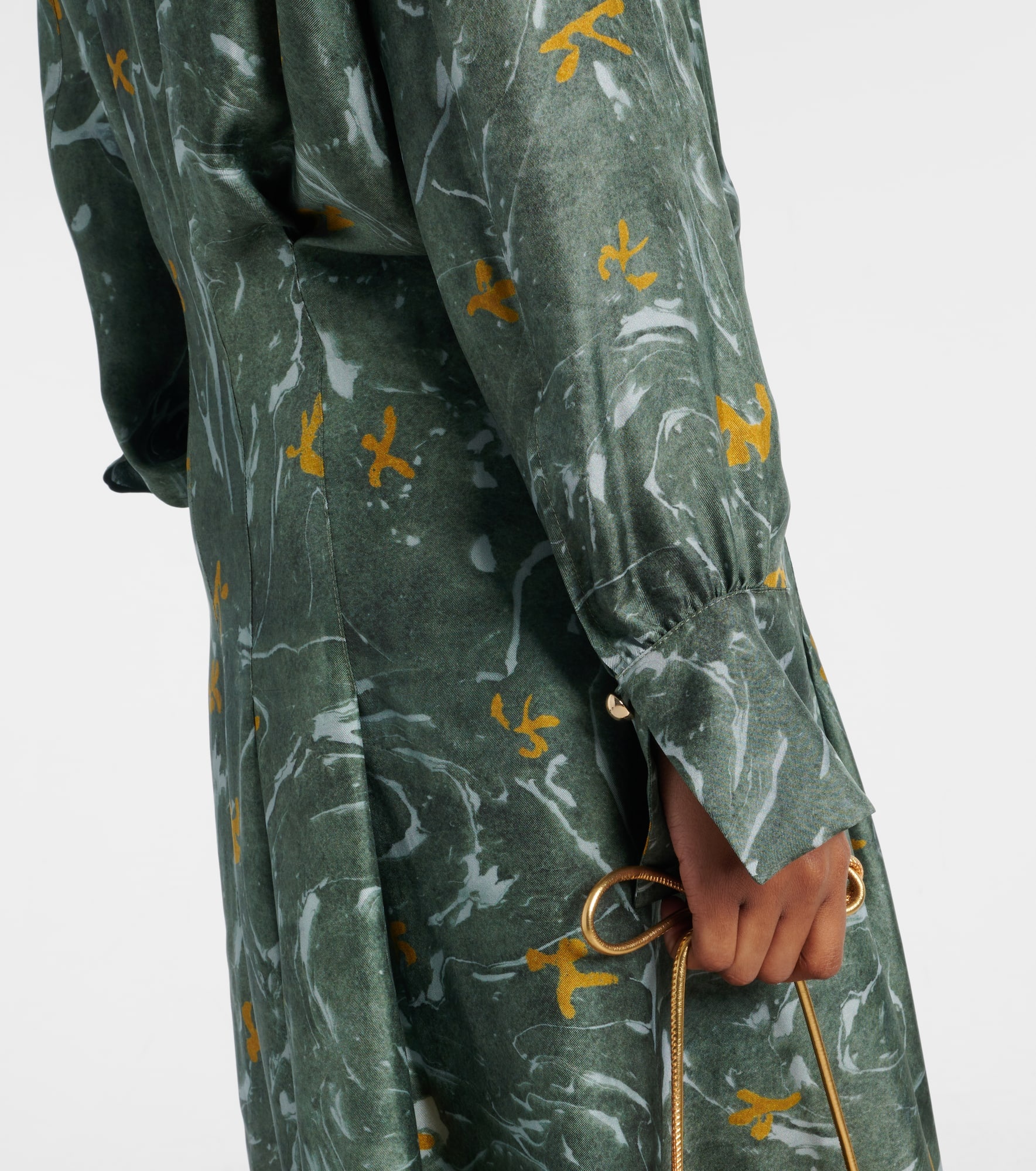 Felicia studded silk maxi dress - 5