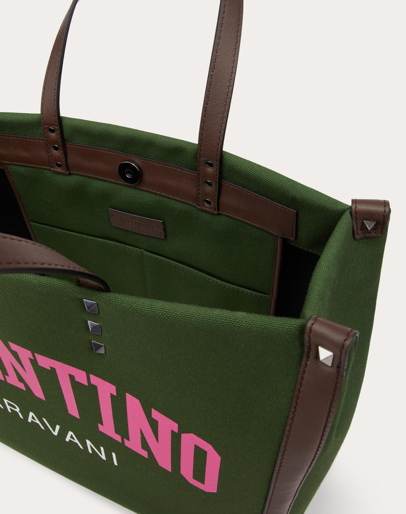 MEDIUM VALENTINO GARAVANI UNIVERSITY CANVAS SHOPPER 7