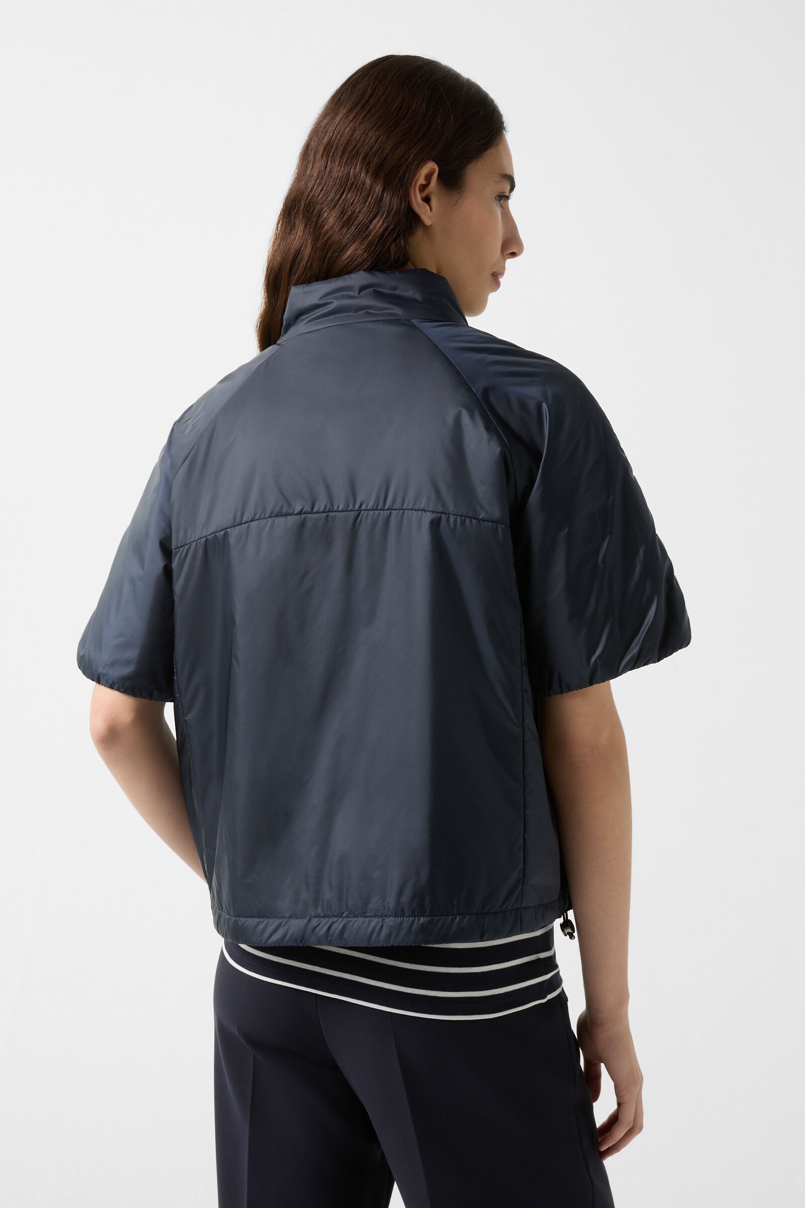 Britany lightweight quilted vest in Navy blue - 3