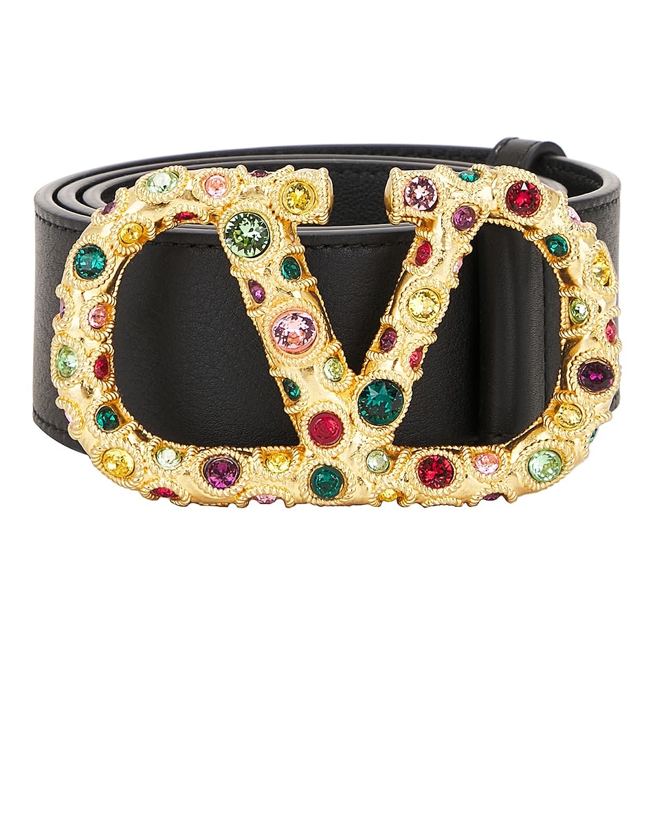 V Logo Jewele Signature 40 Belt - 3