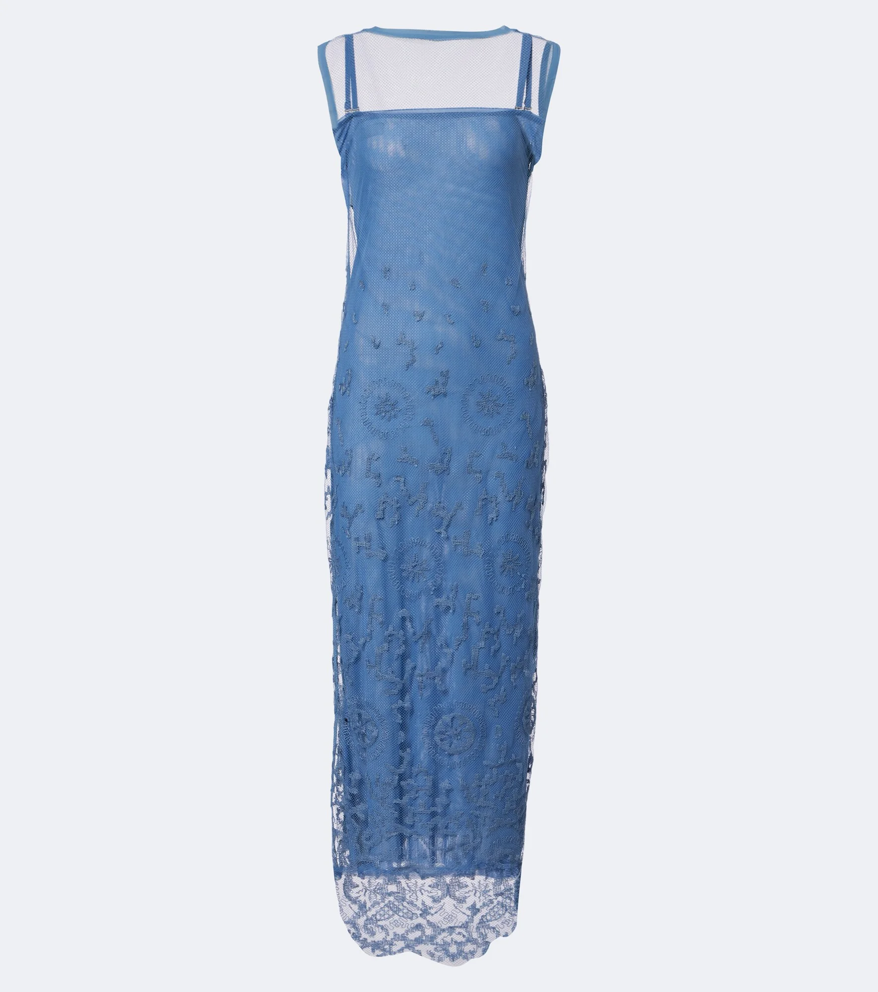 Leif embroidered mesh maxi dress - 1