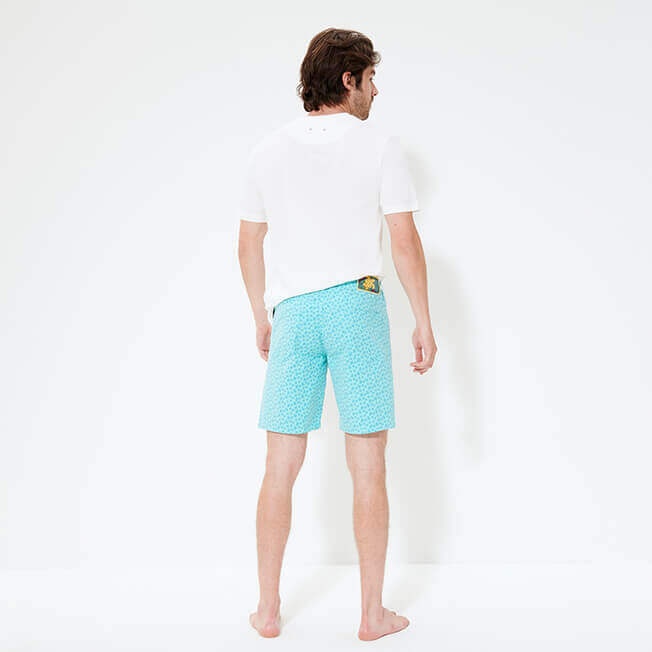 Men Cotton Bermuda Shorts Micro Ronde Des tortues - 4