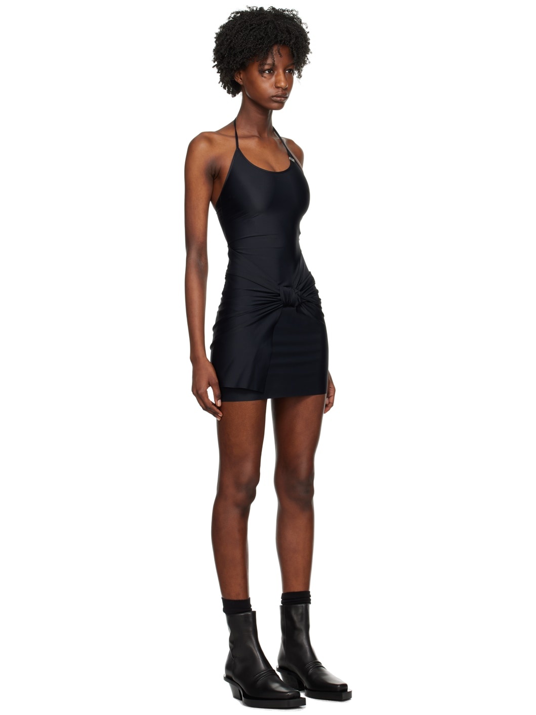 Black Swirl Minidress - 2